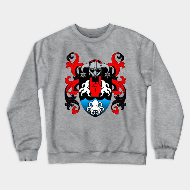 Modern Niall of the Nine Hostages Coat of Arms Crewneck Sweatshirt by JMG Graphics LLC